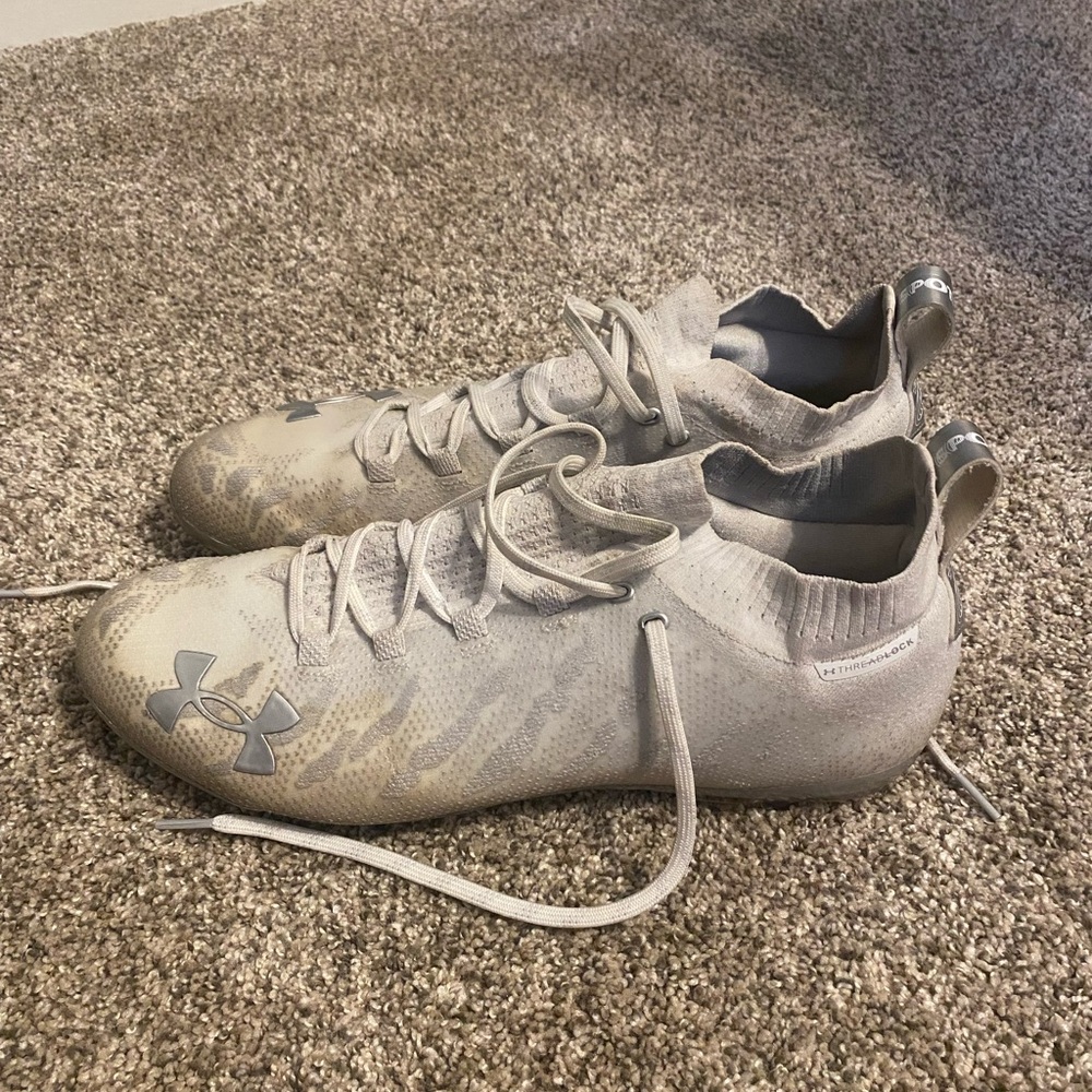 Under Armour White football cleats